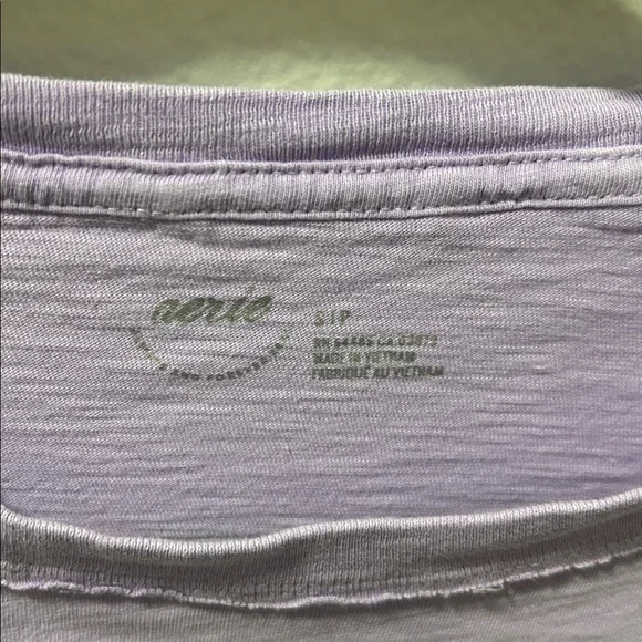 Aerie Purple Oversized Women's Boyfriend T-shirt - Picture 3 of 3